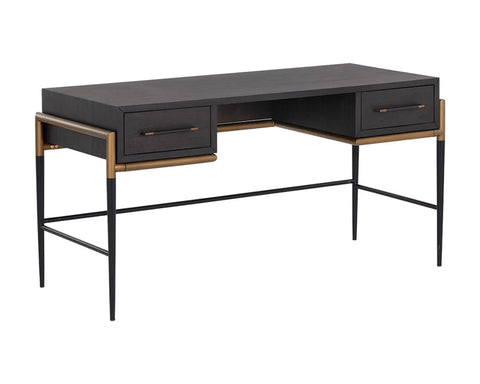 Weldrick Espresso Acacia Wood Desk-3