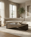 West Mid Brown Solid Oak Coffee Table - Mercana