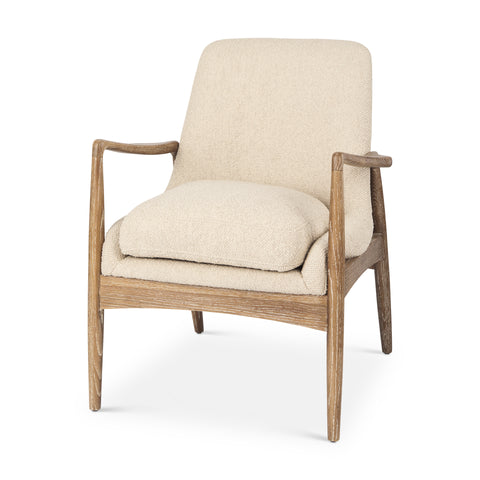 Westan Cream Boucle Accent Chair-1