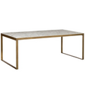 White Italian marble coffee table