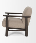 Willmar Mushroom Gray Fabric Accent Chair -3