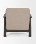 Willmar Mushroom Gray Fabric Accent Chair -4