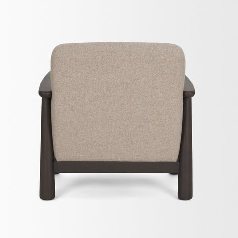 Willmar Mushroom Gray Fabric Accent Chair -4