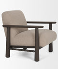 Willmar Mushroom Gray Fabric Accent Chair -5