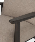 Willmar Mushroom Gray Fabric Accent Chair -7