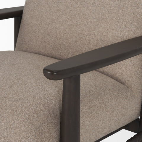 Willmar Mushroom Gray Fabric Accent Chair -7