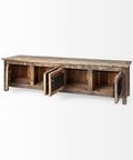 Wilton II Medium Brown Reclaimed Wood Media Console -3