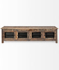 Wilton II Medium Brown Reclaimed Wood Media Console -4