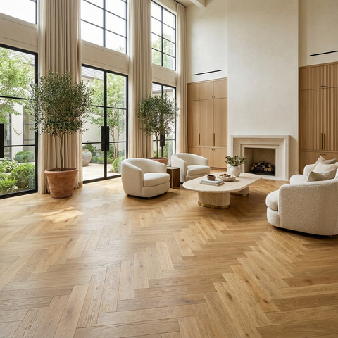 Windpoint 7mm Waterproof SPC Herringbone Vinyl Flooring