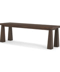 Wolcott Dark Brown Solid Mango Wood Bench -1