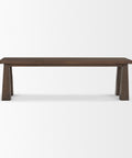 Wolcott Dark Brown Solid Mango Wood Bench -2