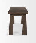 Wolcott Dark Brown Solid Mango Wood Bench -3