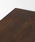 Wolcott Dark Brown Solid Mango Wood Bench -5