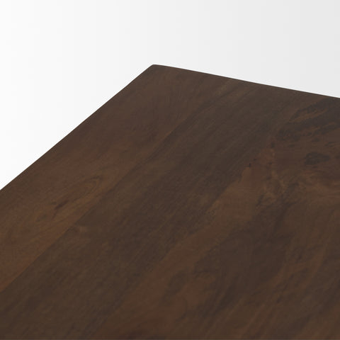Wolcott Dark Brown Solid Mango Wood Bench -5