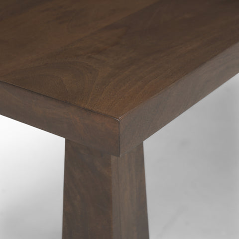 Wolcott Dark Brown Solid Mango Wood Bench -6