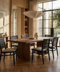 Wynn Beige Modern Cane Dining Chair 