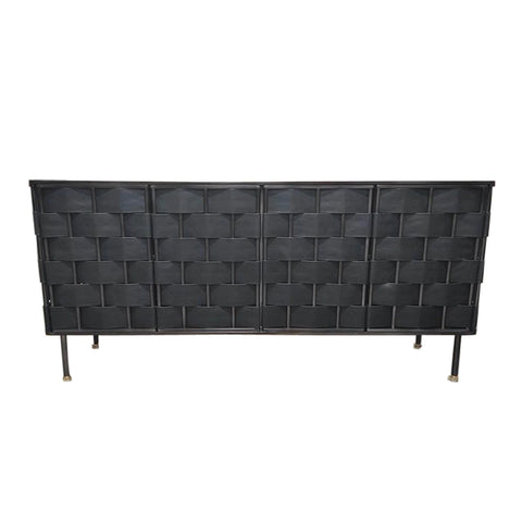 leather sideboard storage cabinet
