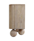 solid mango wood storage cabinet