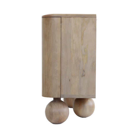 solid mango wood storage cabinet