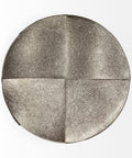 Zahavi I Grey Round Hair-On-Hide Ottoman-2