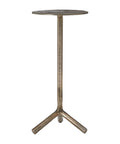 Zahra Antique Brass Cast Aluminum End Table-1