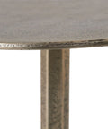 Zahra Antique Brass Cast Aluminum End Table-2