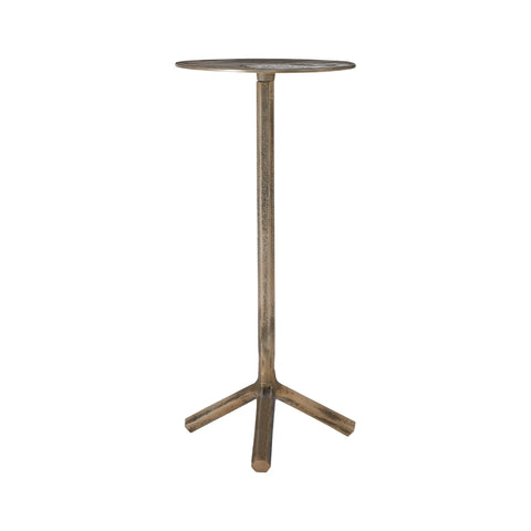 Zahra Antique Brass Cast Aluminum End Table-3