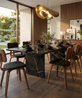 Zuni Black Faux Leather - Dining Chair