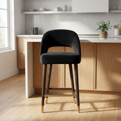 Monae Black - Counter Chair Sunpan