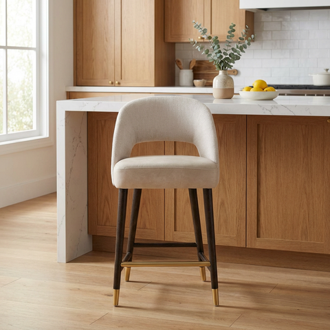 Monae Cream - Counter Chair Sunpan