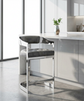 modern kitchen counter chair front view