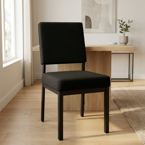 Mathilde Versailles With Black Legs - Dining Chair Amisco (Set Of Two)