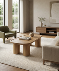 modern wood coffee table natural brown