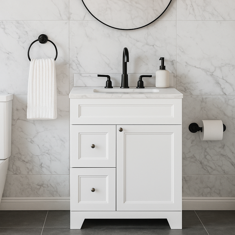 Bermuda White 30" L White - Vanity