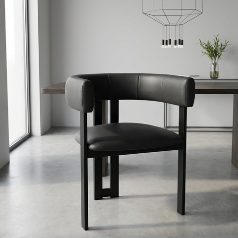 Clarissa Ink With Black Legs - Dining Chair Amisco