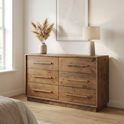 Nevada Six Drawer- Dresser LH