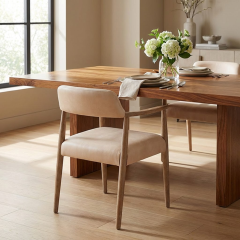 Artemis Oyster Beige - Dining Chair LH (Set Of Two)