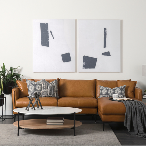 Larkin Oval White - Coffee Table Mercana