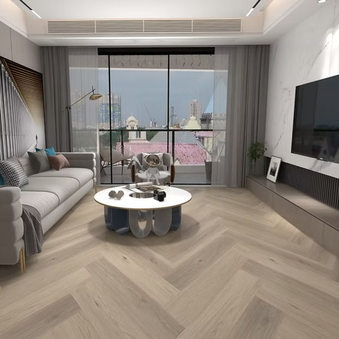 Seaside Motel Herringbone 7mm Vinyl Flooring -$5.38 Sq.Ft (Sold Per Box)