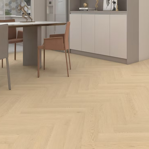 Prestige Natural Herringbone 7mm Vinyl Flooring -$5.38 Sq.Ft (Sold Per Box)