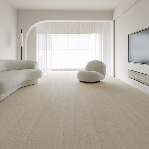 Vivid White 6-1/2" Engineered Hardwood Flooring -$5.98 Sq.Ft (Sold Per Box)