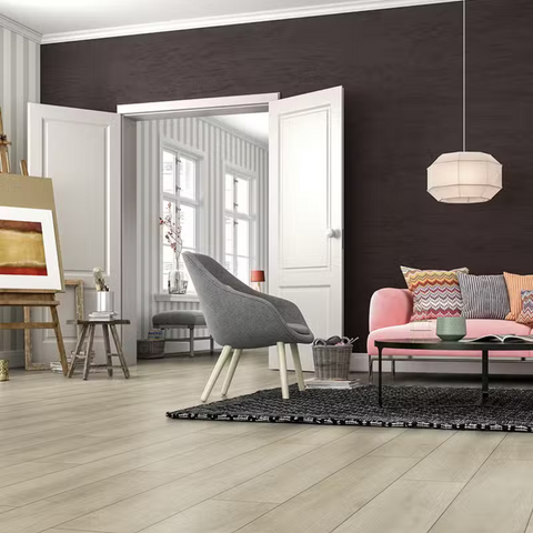 Summer Oak Beige 8mm Laminate Flooring -$3.03 Sq.Ft (Sold per box) Planchers1867