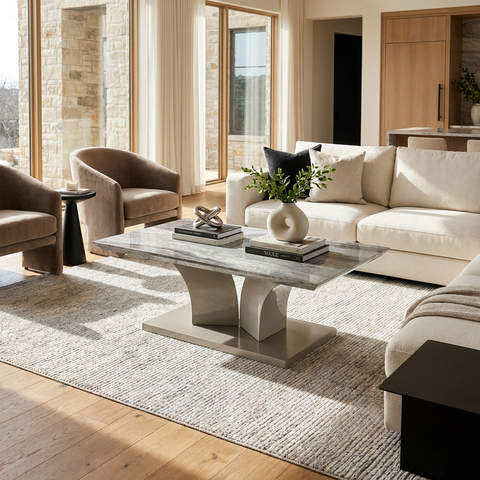 faux marble coffee table