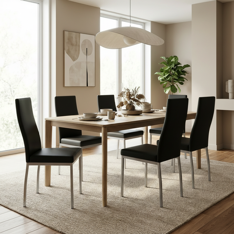 Licorice Curve With Grey Legs - Dining Chair Amisco (Set Of Two)