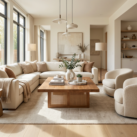 Grier Medium Brown - Coffee Table Mercana