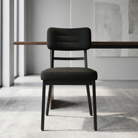 Phoebe Versailles With Black Legs - Dining Chair Amisco (Set Of Two)