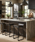 industrial metal counter stool