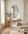 modern black wall mirror
