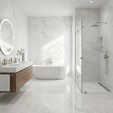 Perla Nobile Polished 24"x48" Porcelain Tile -$3.79 Sq.Ft (Sold per box)