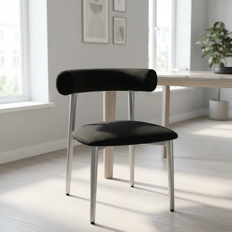 Barbara Versailles With Grey Legs - Dining Chair Amisco (Set Of Two)